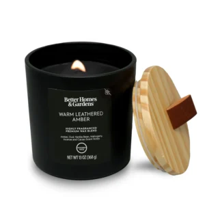 Better Homes Gardens 18oz Warm Spring Sunshine Scented 2 Wick Frosted Bell Jar Candle