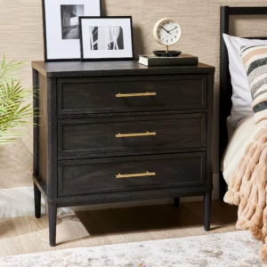 Better Homes & Gardens 3-Drawer Nightstand – USB Charging Hub