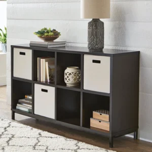 Better Homes Gardens 66 Modern Farmhouse Bookcase Storage Cabinet Rustic Gray Finish