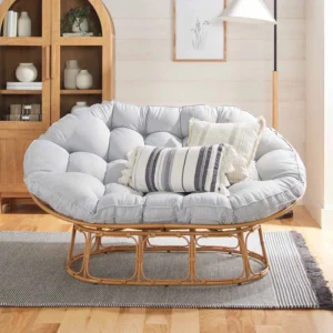 Better Homes Gardens Double Papasan Chair Grey Linen