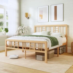 Better Homes Gardens Lillian Bed Natural Pine Finish Queen Bedroom Furniture 2