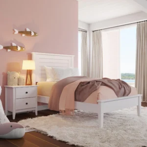 Better Homes Gardens Lillian Bed Natural Pine Finish Queen Bedroom Furniture 3
