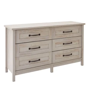 Better Homes Gardens Modern Farmhouse 6 Drawer Dresser Rustic Gray Finish
