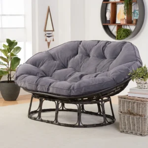 Better Homes Gardens Papasan Chair Gray Linen