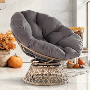 Better Homes Gardens Papasan Chair Gray Linen