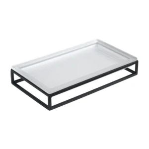 Better Homes & Gardens Ribbed Wood Tray – Elegant Fluted Server