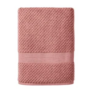 Better Homes Gardens Signature Soft Popcorn Texture Bath Towel Old Rose
