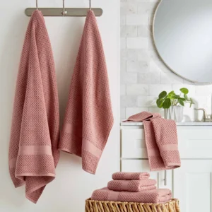 Better Homes Gardens Signature Soft Popcorn Texture Bath Towel Old Rose