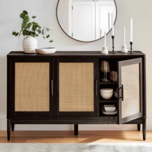 Better Homes Gardens Springwood Caning Sideboard Charcoal Finish