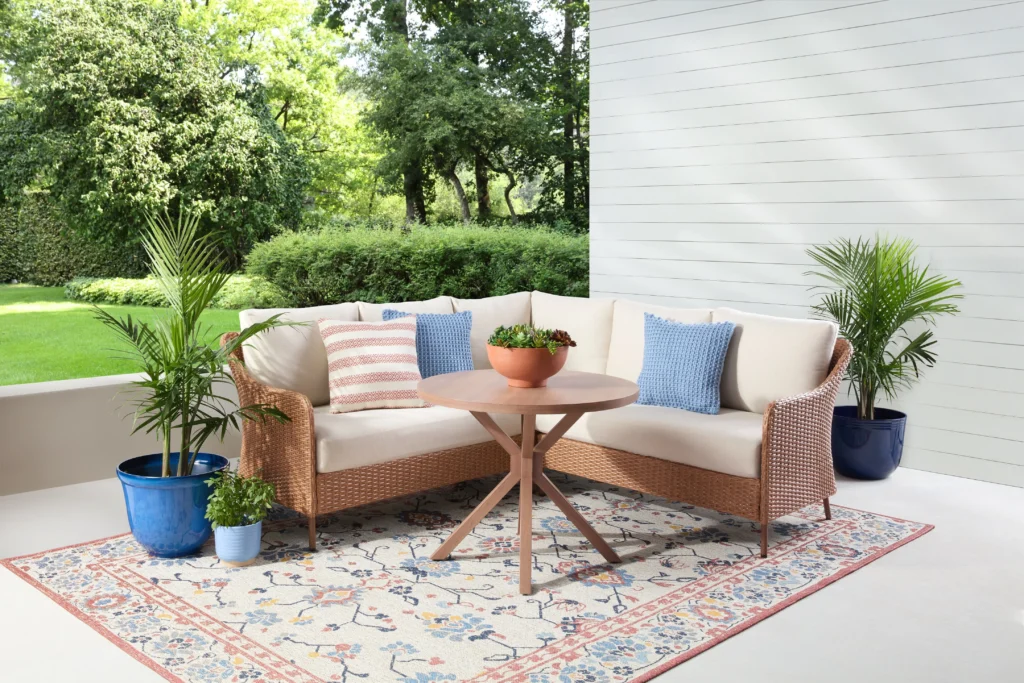 Better Homes & Gardens Wicker Sectional Dining Set – All-Weather Comfort — close-up detail of design and finish