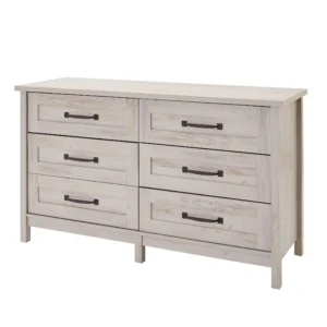 Better Homes Gardnes Modern Farmhouse 6 Drawer Dresser Alabaster