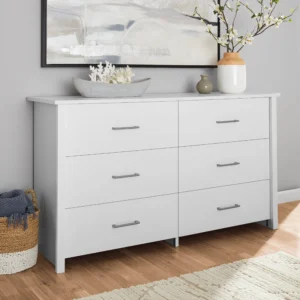 Better Homes Gardnes Modern Farmhouse 6 Drawer Dresser Alabaster