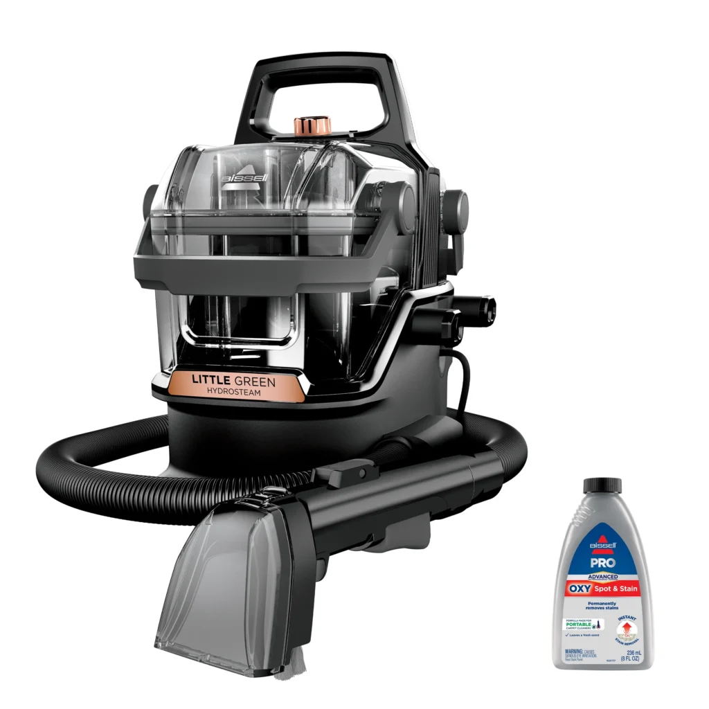 BISSELL Little Green Portable Carpet Cleaner – Powerful Spot Remover — alternate angle showing full product