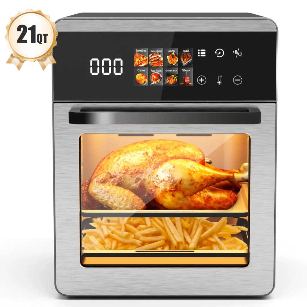 Bluebow 20QT Air Fryer Multi Functional Oven with Visible Window and Touchscreen