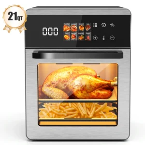 Bluebow 20QT Air Fryer Multi Functional Oven with Visible Window and Touchscreen