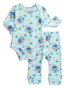 Bluey Baby Easter Long Sleeve All Over Print Onesie with Matching Jogger Pant 2 Piece Sizes Newborn 12M