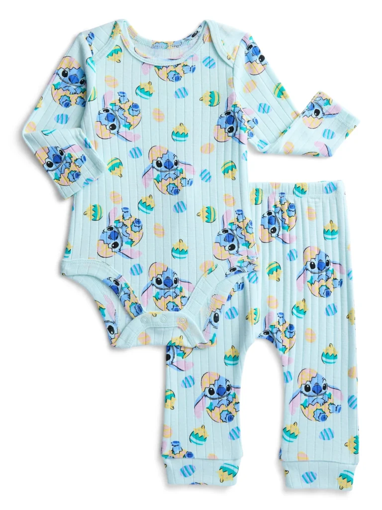 Bluey Baby Easter Long Sleeve Onesie & Jogger Set – Cozy 2-Piece Outfit β close-up detail of design and finish