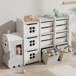 Bluey Design and Store 6 Bin Toy Storage Organizer by Delta Children