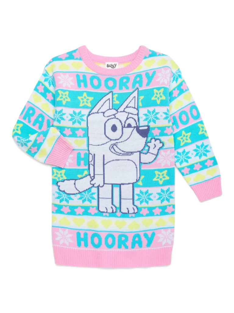 Bluey Cozy Soft Fleece Girls Unionsuit – Fun Character Wear β alternate angle showing full product