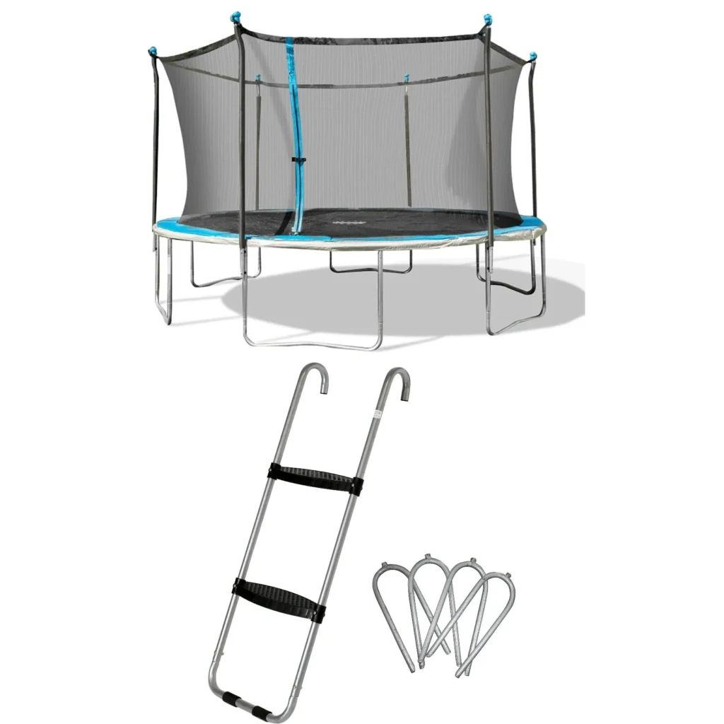 Bounce Pro 14ft Trampoline with Enclosure – Family Outdoor Fun β close-up detail of design and finish
