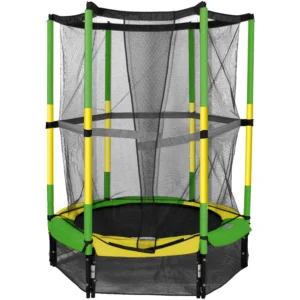 Bounce Pro 7 Foot My First Trampoline Hexagon Ages 3 10 for Kids Blue Green
