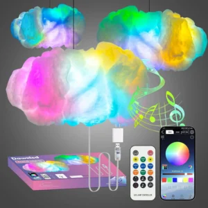 BrightSide Rain Cloud Mood Lamp with Mist USB Powered and Color Changing Lights