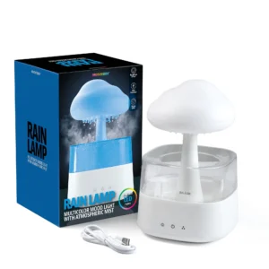 BrightSide Rain Cloud Mood Lamp with Mist USB Powered and Color Changing Lights