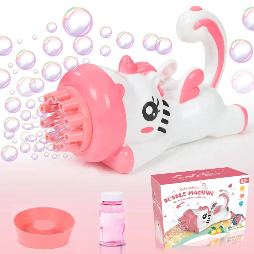 Kids’ Outdoor Automatic Bubble Mower – Endless Backyard Fun β alternate angle showing full product