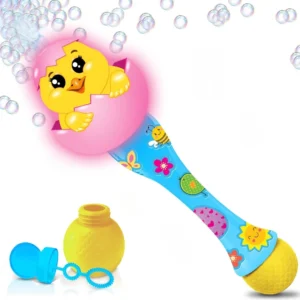 Bubbles for Kids Bubble Wand Machine with LED Light Music Party Toys for Toddlers 1 3 Bubble Blower for Kids 2 4 6 Birthday Gifts