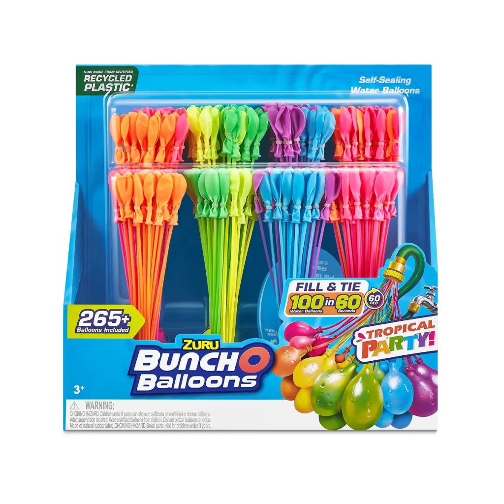 Bunch O Balloons Self Sealing Water Balloons – Tropical 3 Pack Fun — close-up detail of design and finish