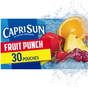 Capri Sun 100 Fruit Punch Juice Ready To Drink Juice 40 Pouches 4 Boxes Of 10 Packaging May Vary