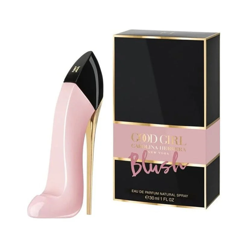 Carolina Herrera Good Girl Blush EDP 2.7 oz – Floral Flanker — alternate angle showing full product
