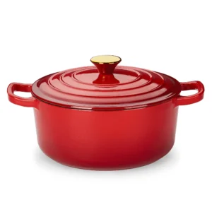 Carote 5QT Enamel Cast Iron Dutch Oven Pot with Lid for Sourdough Bread Stew Roast Easy Cleaning Bluestone