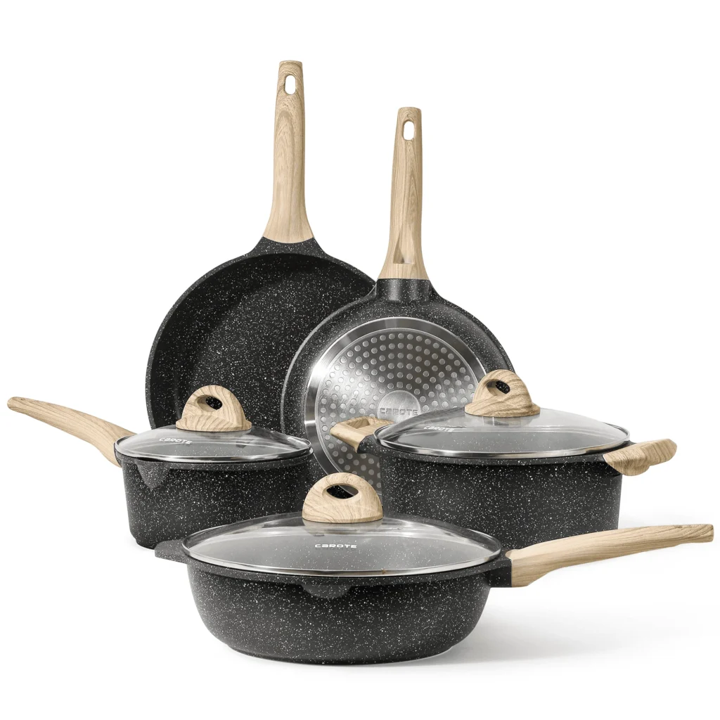 Carote Granite Nonstick 3-Piece Cookware Set – Professional Finish