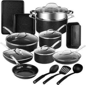 Carote Nonstick Detachable Pots and Pans Set 6 Pieces Non Toxic Cookware Set with Induction Oven Dishwasher Safe Easy for Storage Magenta Purple 3