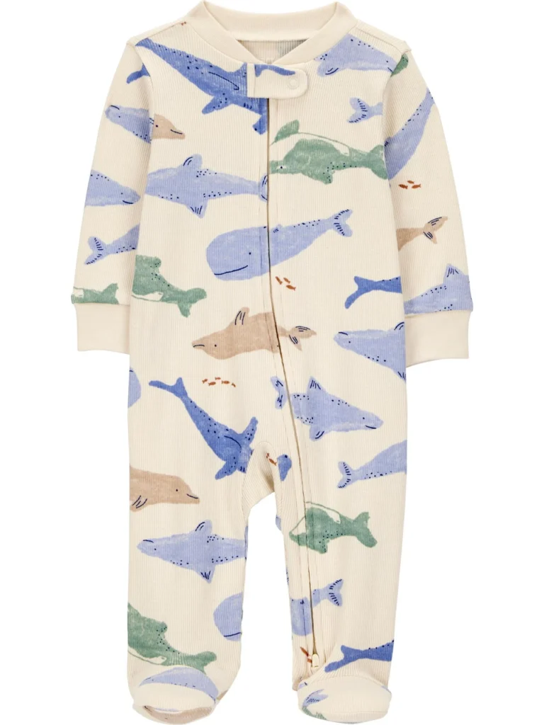Carter’s Child of Mine Baby Boy Sleep & Play One-Piece – Soft Cotton Comfort β close-up detail of design and finish