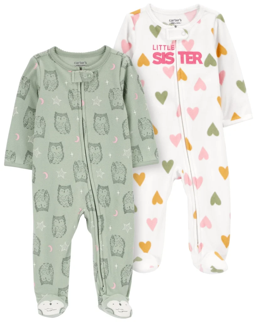 Carter’s Child of Mine Soft Baby Girl Sleep N Play – Multi-Size Comfort β close-up detail of design and finish
