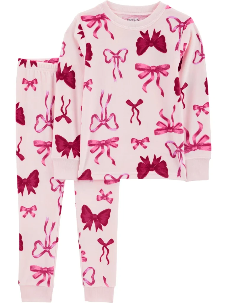 Carter’s Child of Mine Toddler Cozy Pajama Set – Soft 2-Piece — alternate angle showing full product
