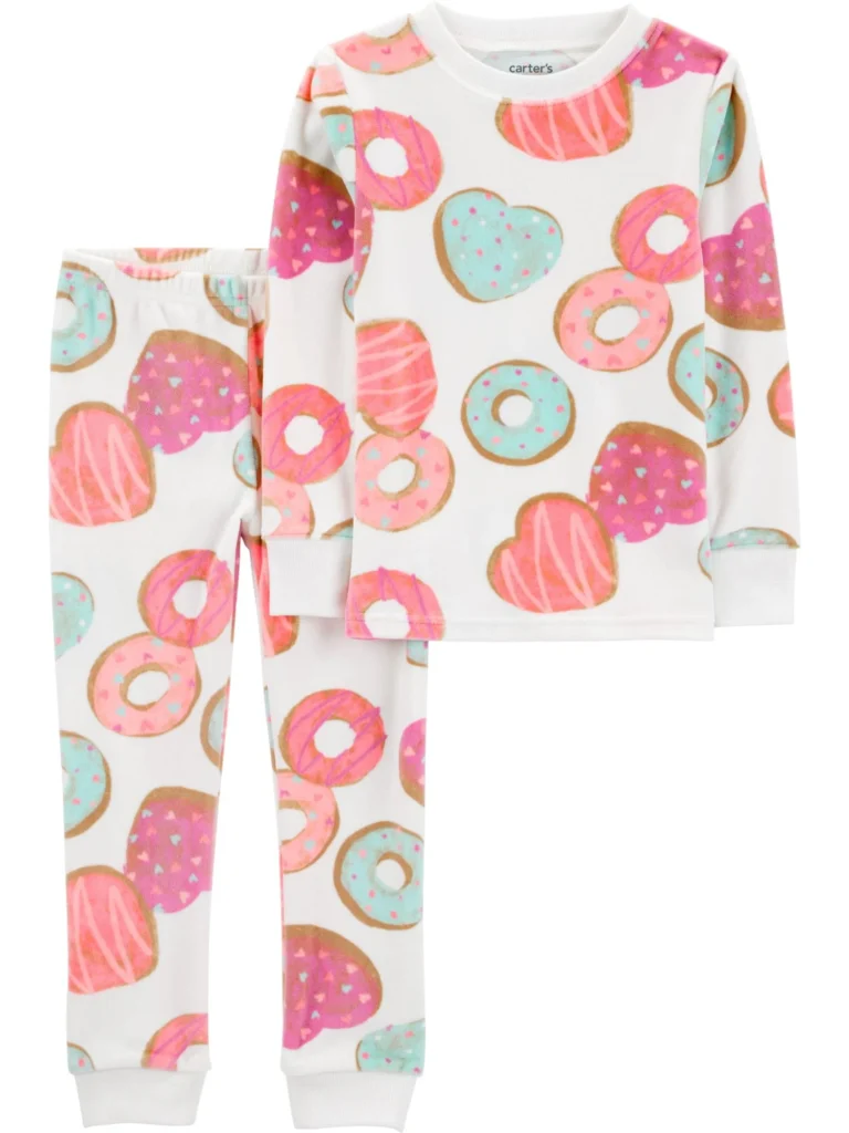 Carter’s Child of Mine Toddler Cozy Pajama Set – Soft & Snug — alternate angle showing full product