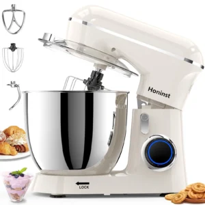 CEBORY 3-IN-1 Stand Mixer, 6.5 QT Tilt-Head 10-Speed Food Mixer