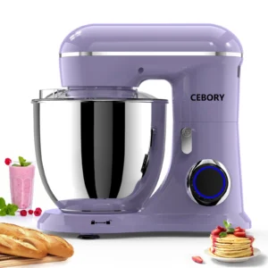 CEBORY 3 IN 1 Stand Mixer 6 QT Tilt Head 10 Speed Food Mixer Kitchen Electric Mixer with Dough Hook Beater Whisk Bowl for Most Home Cooks