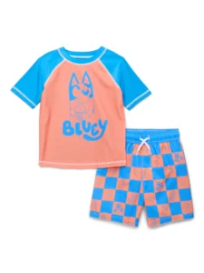 Character Toddler Boy Jersey Rash Guard and Swim Shorts Set 2 pc Sizes 2T 5T
