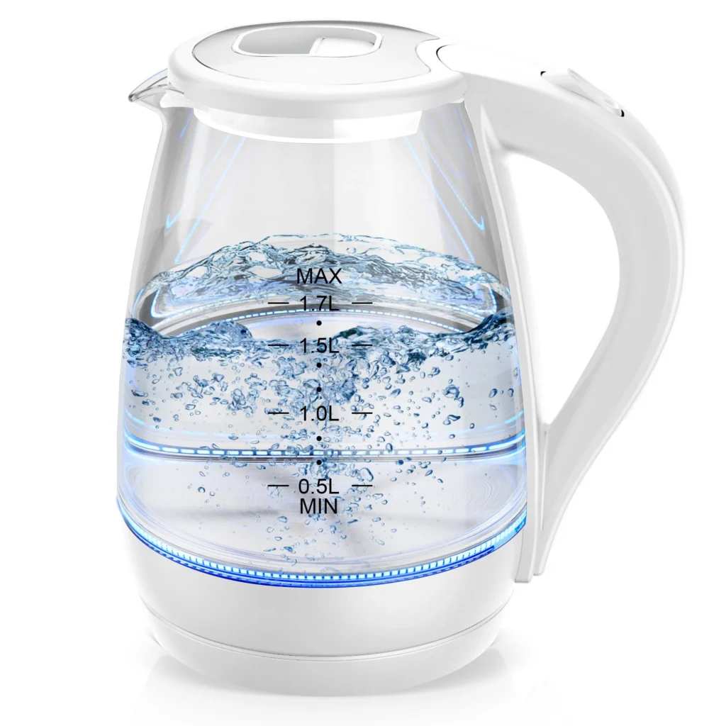 Chefman Lightning 1.8L Electric Kettle – Fast Boil Tea Brewer β close-up detail of design and finish
