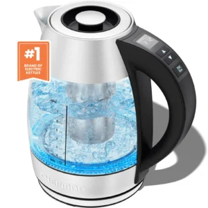 Chefman Lightning 1 8L Custom Temp Electric Kettle 1750W with Tea Infuser Stainless Steel New 5
