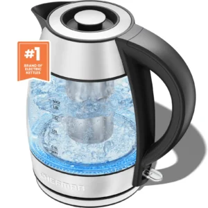 Chefman Lightning 1 8L Custom Temp Electric Kettle 1750W with Tea Infuser Stainless Steel New 3