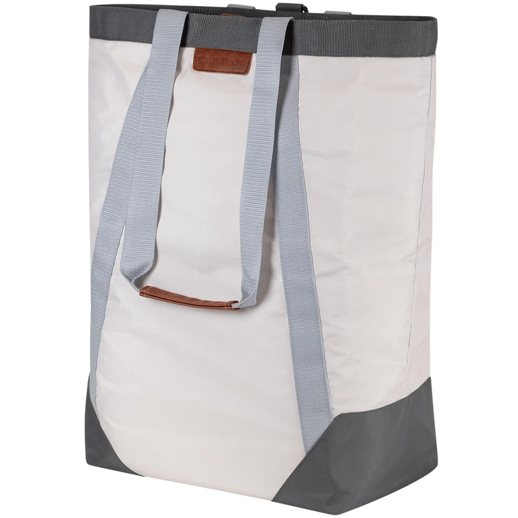 CleverMade Luxe Birch Laundry Backpack – Stylish & Sustainable — close-up detail of design and finish