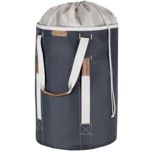 CleverMade Laundry Backpack Luxe Birch with Bamboo Rim and Eco-Friendly