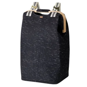 CleverMade Laundry Backpack Luxe Birch with Bamboo Rim and Eco-Friendly