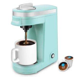 Coffee Maker for K Cup Pod and Ground Coffee Compatibility Fast Heating 40oz Removable Water Reservoir Black for Home Office RV