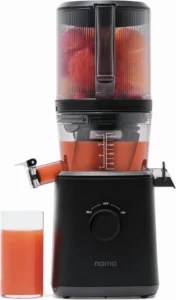Cold Press Juicer Hicloud 200W Juicer Machines 4 4 Large Feed Chute Electronic 5 Speed Masticating Whole Vegetables Fruits High Juice Yield Maker Bla